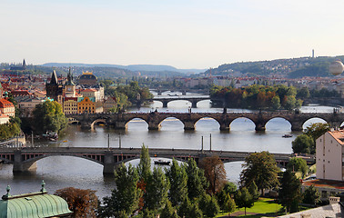 Image showing Prague bridges 