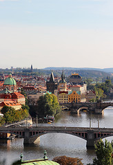 Image showing Prague bridges 