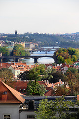 Image showing Prague bridges 