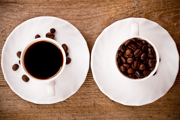 Image showing two cups full of coffee