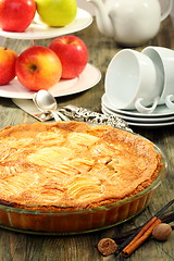 Image showing Alsatian apple pie. 