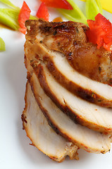 Image showing Slices of Grilled Chicken Breast