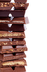 Image showing Frame of Chocolate Blocks