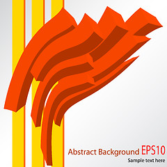 Image showing Abstract red vector background