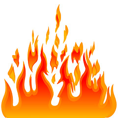 Image showing Burn flame fire vector background