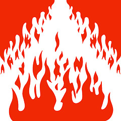 Image showing Burn flame fire vector background