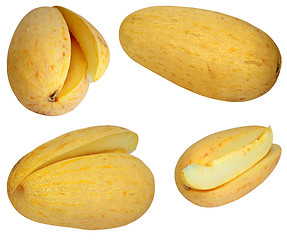 Image showing Set fresh  melon isolated on a white background