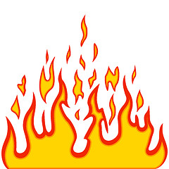 Image showing Burn flame fire vector background