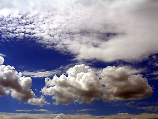 Image showing  clouds in the blue sky