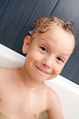 Image showing Boy in the bath
