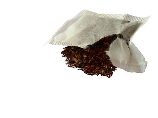 Image showing Broken Teabag Isolated