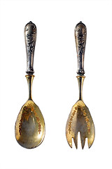 Image showing Spoon and fork