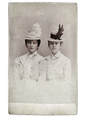 Image showing Vintage photo of womens