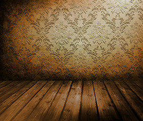 Image showing room with old wallpaper