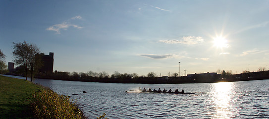 Image showing Rowing