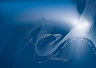 Image showing Blue glow abstract