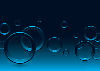 Image showing modern bubble blue