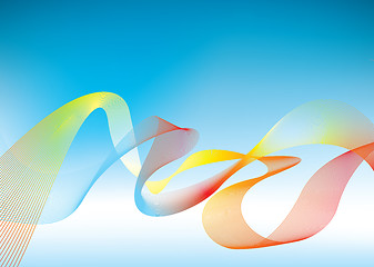 Image showing Rainbow presentation background