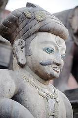 Image showing Historical sculptures of buddha