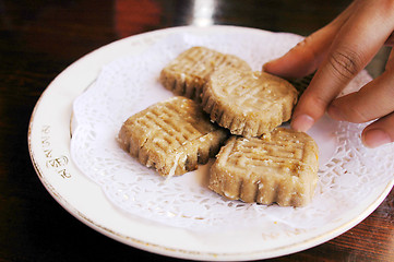 Image showing Tibetan butter tea and Tsampa