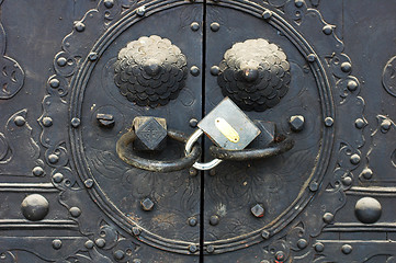 Image showing Doorknob locked