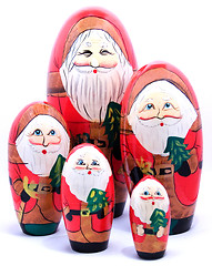 Image showing The Five Santas