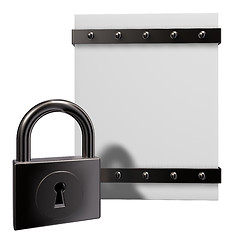 Image showing box and padlock