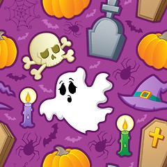 Image showing Halloween seamless background 3