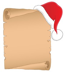 Image showing Christmas theme parchment 1