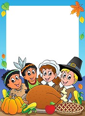 Image showing Thanksgiving theme frame 2