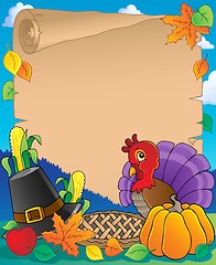 Image showing Thanksgiving theme parchment 1