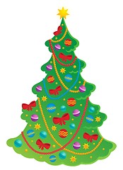 Image showing Christmas tree theme 2