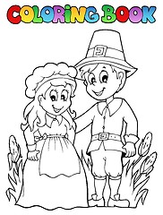 Image showing Coloring book Thanksgiving image 2