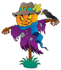 Image showing Halloween scarecrow theme image 1