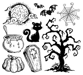 Image showing Halloween drawings collection 2