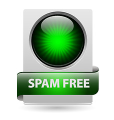 Image showing Spam free zone icon