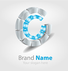 Image showing Brand logo blue