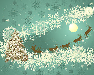 Image showing Christmas retro 