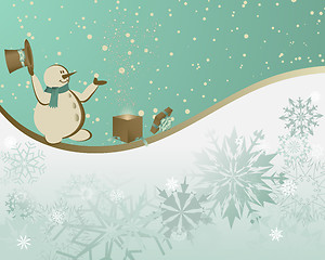 Image showing Christmas retro 