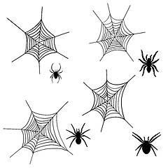 Image showing spider net set