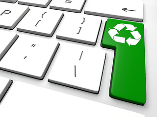 Image showing Recycling key