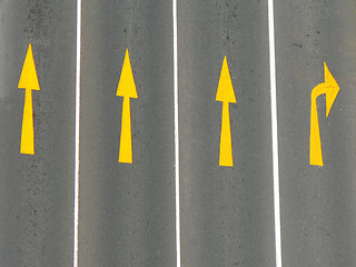 Image showing Road Markings