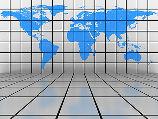 Image showing World map background