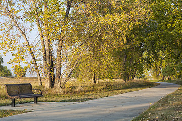 Image showing recreational biking trail