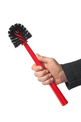 Image showing Hand with Toilet Brush