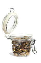 Image showing Money in a Jar