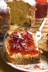 Image showing Traditional Polish Cake with apple marmelade