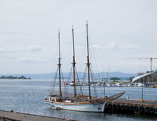 Image showing Old sailing ship in Oslo, Norway