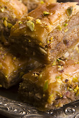 Image showing Baklava - traditional middle east sweet desert