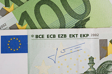 Image showing euro banknotes